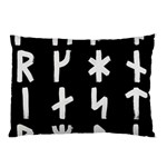 Younger Futhark Rune Set Collected Inverted Pillow Case (Two Sides) Back