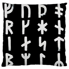 Younger Futhark Rune Set Collected Inverted Standard Flano Cushion Case (one Side) by WetdryvacsLair