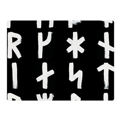 Younger Futhark Rune Set Collected Inverted Double Sided Flano Blanket (mini)  by WetdryvacsLair