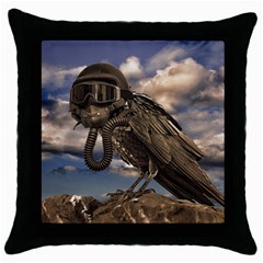 Apocalyptic Future Concept Artwork Throw Pillow Case (black) by dflcprintsclothing