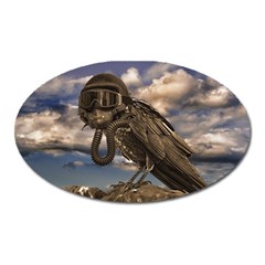 Apocalyptic Future Concept Artwork Oval Magnet by dflcprintsclothing