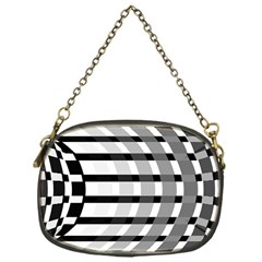 Nine Bar Monochrome Fade Squared Bend Chain Purse (one Side) by WetdryvacsLair