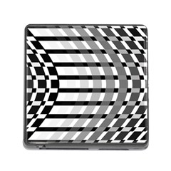 Nine Bar Monochrome Fade Squared Bend Memory Card Reader (square 5 Slot) by WetdryvacsLair