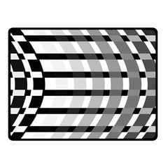 Nine Bar Monochrome Fade Squared Bend Fleece Blanket (small) by WetdryvacsLair