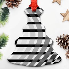 Nine Bar Monochrome Fade Squared Bend Ornament (christmas Tree)  by WetdryvacsLair