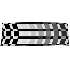 Nine Bar Monochrome Fade Squared Bend Body Pillow Case (dakimakura) by WetdryvacsLair