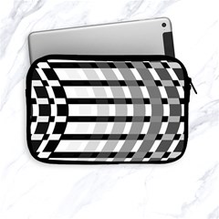 Nine Bar Monochrome Fade Squared Bend Apple Ipad Mini Zipper Cases by WetdryvacsLair