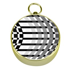 Nine Bar Monochrome Fade Squared Bend Gold Compasses by WetdryvacsLair