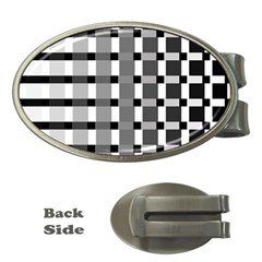 Nine Bar Monochrome Fade Squared Pulled Inverted Money Clips (oval)  by WetdryvacsLair