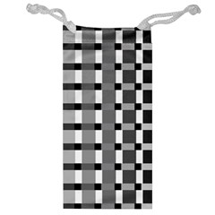 Nine Bar Monochrome Fade Squared Pulled Inverted Jewelry Bag by WetdryvacsLair