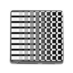 Nine Bar Monochrome Fade Squared Pulled Inverted Memory Card Reader (square 5 Slot) by WetdryvacsLair