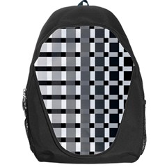 Nine Bar Monochrome Fade Squared Pulled Inverted Backpack Bag by WetdryvacsLair