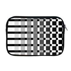 Nine Bar Monochrome Fade Squared Pulled Inverted Apple Macbook Pro 17  Zipper Case by WetdryvacsLair