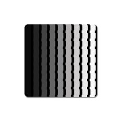 Nine Bar Monochrome Fade Squared Pulled Square Magnet by WetdryvacsLair