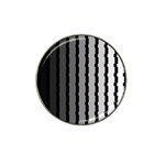 Nine Bar Monochrome Fade Squared Pulled Hat Clip Ball Marker Front