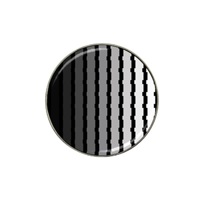 Nine Bar Monochrome Fade Squared Pulled Hat Clip Ball Marker