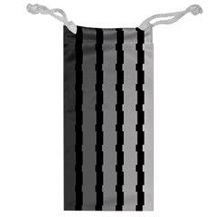 Nine Bar Monochrome Fade Squared Pulled Jewelry Bag by WetdryvacsLair