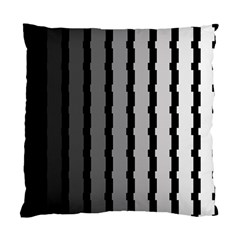 Nine Bar Monochrome Fade Squared Pulled Standard Cushion Case (two Sides) by WetdryvacsLair