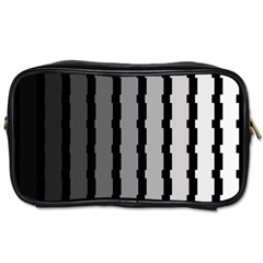 Nine Bar Monochrome Fade Squared Pulled Toiletries Bag (two Sides) by WetdryvacsLair