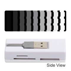 Nine Bar Monochrome Fade Squared Pulled Memory Card Reader (stick) by WetdryvacsLair