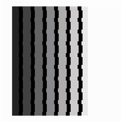 Nine Bar Monochrome Fade Squared Pulled Small Garden Flag (two Sides) by WetdryvacsLair