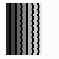 Nine Bar Monochrome Fade Squared Pulled Large Garden Flag (two Sides) by WetdryvacsLair