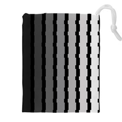 Nine Bar Monochrome Fade Squared Pulled Drawstring Pouch (4xl) by WetdryvacsLair