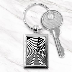 Nine Bar Monochrome Fade Squared Wheel Key Chain (rectangle) by WetdryvacsLair