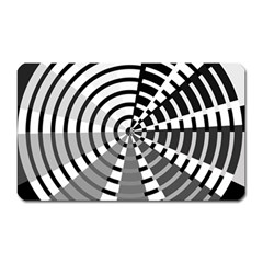 Nine Bar Monochrome Fade Squared Wheel Magnet (rectangular) by WetdryvacsLair