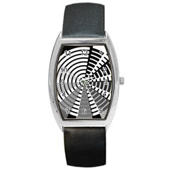 Nine Bar Monochrome Fade Squared Wheel Barrel Style Metal Watch by WetdryvacsLair