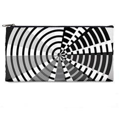 Nine Bar Monochrome Fade Squared Wheel Pencil Case by WetdryvacsLair