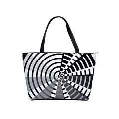 Nine Bar Monochrome Fade Squared Wheel Classic Shoulder Handbag by WetdryvacsLair