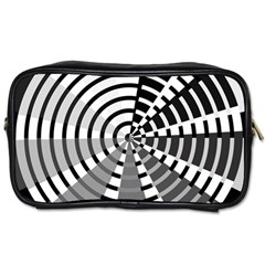 Nine Bar Monochrome Fade Squared Wheel Toiletries Bag (two Sides) by WetdryvacsLair