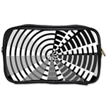 Nine Bar Monochrome Fade Squared Wheel Toiletries Bag (Two Sides) Front