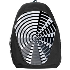 Nine Bar Monochrome Fade Squared Wheel Backpack Bag by WetdryvacsLair