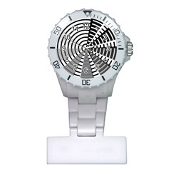 Nine Bar Monochrome Fade Squared Wheel Plastic Nurses Watch by WetdryvacsLair