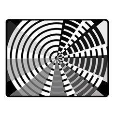 Nine Bar Monochrome Fade Squared Wheel Double Sided Fleece Blanket (small)  by WetdryvacsLair