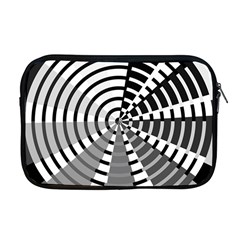 Nine Bar Monochrome Fade Squared Wheel Apple Macbook Pro 17  Zipper Case by WetdryvacsLair