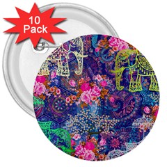 Bandana-mask Fdbm027 3  Buttons (10 Pack)  by fatfatiya