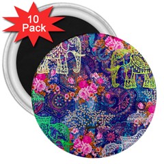 Bandana-mask Fdbm027 3  Magnets (10 Pack)  by fatfatiya