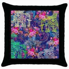 Bandana-mask Fdbm027 Throw Pillow Case (black) by fatfatiya