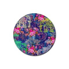 Bandana-mask Fdbm027 Rubber Coaster (round)  by fatfatiya