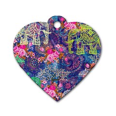 Bandana-mask Fdbm027 Dog Tag Heart (two Sides) by fatfatiya