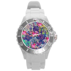 Bandana-mask Fdbm027 Round Plastic Sport Watch (l) by fatfatiya