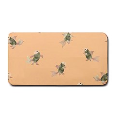 Delicate Decorative Seamless  Pattern With  Fairy Fish On The Peach Background Medium Bar Mats by EvgeniiaBychkova