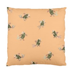 Delicate Decorative Seamless  Pattern With  Fairy Fish On The Peach Background Standard Cushion Case (one Side) by EvgeniiaBychkova