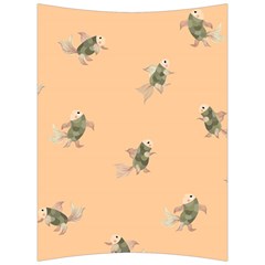 Delicate Decorative Seamless  Pattern With  Fairy Fish On The Peach Background Back Support Cushion