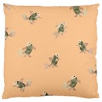 Fairy fish on  peach background Large Cushion Case (One Side) Front