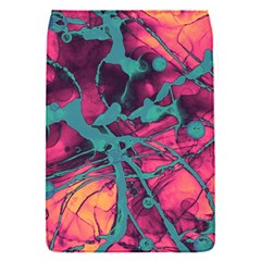 Pink And Turquoise Alcohol Ink Removable Flap Cover (s) by Dazzleway