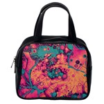 Orange and turquoise alcohol ink  Classic Handbag (One Side) Front